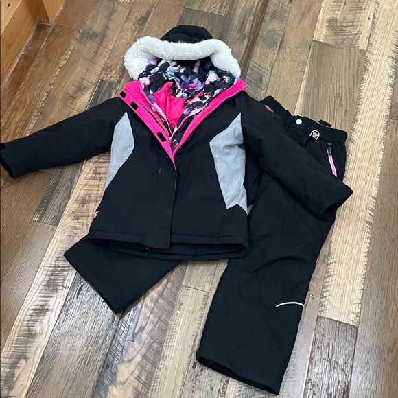 Gerry 3pc winter Snow SET coat jacket bibs girl 7-8 - Picture 5 of 11